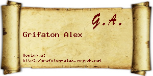 Grifaton Alex névjegykártya